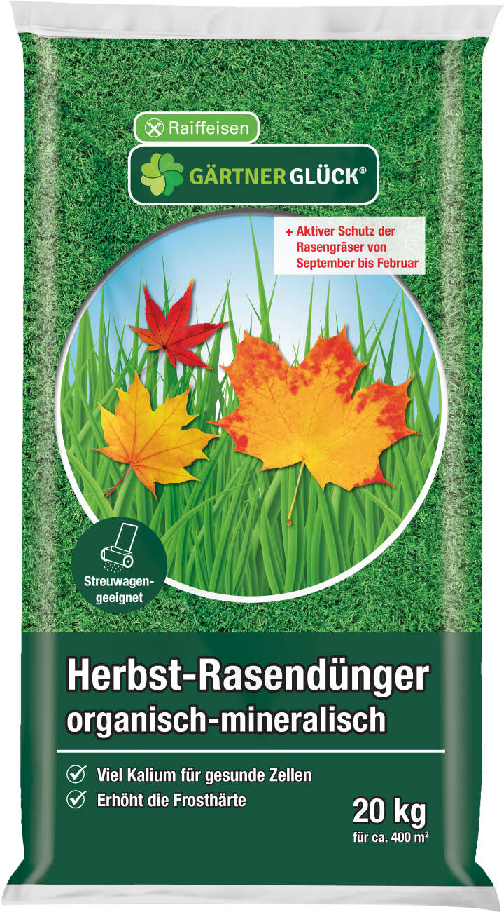 GÄRTNERGLÜCK Herbstrasendünger organisch-mineralisch